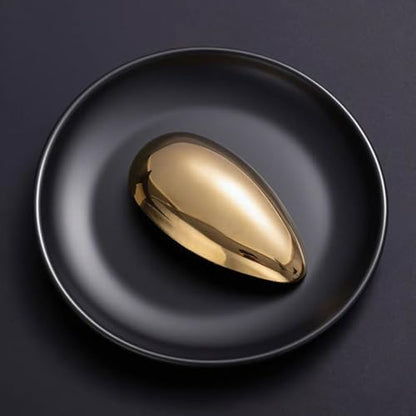 Geometric Teardrop Brooch for Women Gold Silver Statement Metal Brooch Pins Chunky Irregular Round Lapel Pin Coat Sweater Scarves Shawl Brooches Fashion Wedding Party Prom Jewelry - color: Gold