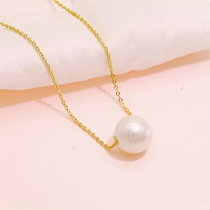 Dainty Layered Pearl Choker Necklace for Women Dainty Chain Necklaces Daisy Pearls jewelry Valentine Day Graduation Bride Gifts - color: yellow gold