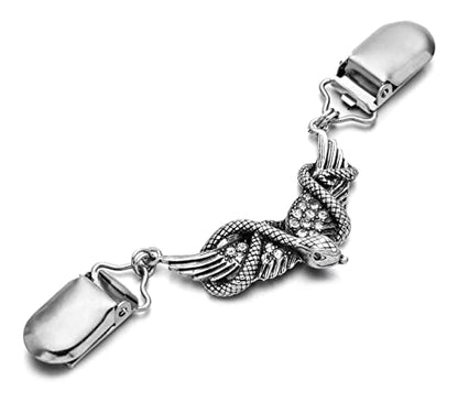 YunZh Sweater Clips Retro Cardigan Clip Shawl Clips Dresses Cinch Clip for Women Girls - color: A-Silver