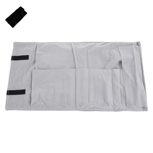 Velvet Jewelry Organizer, Portable Soft Velvet Travel Jewelry Roll Roll up Bag with Multiple Independent Compartments and Space Saving Rollup Structure, for Earrings and Necklaces
