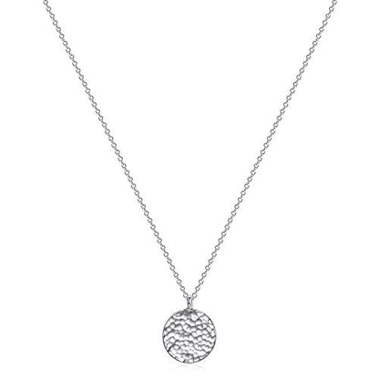 Fettero Pendant Necklace Gold Choker Layered Coin Open Karma Circle Full New Crescent Moon 14K Gold Plated Simple Dainty Necklaces for Women Jewelry Gift - style: Full Moon Sliver