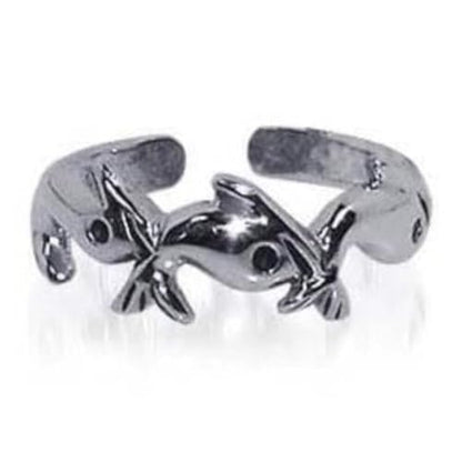 Gem Avenue 925 Sterling Silver Toe Rings Collections – Beach, Celtic, Heart, Dolphin, Flower & More Designs for Women – Elegant Adjustable Summer Jewelry - style: Style 1