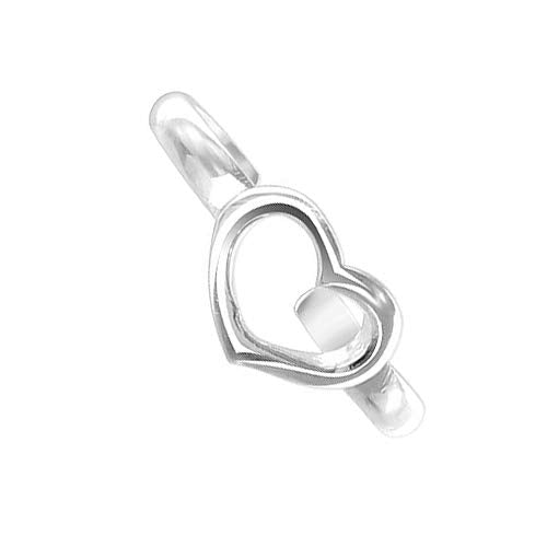 Gem Avenue 925 Sterling Silver Toe Rings Collections – Beach, Celtic, Heart, Dolphin, Flower & More Designs for Women – Elegant Adjustable Summer Jewelry - style: Style 13