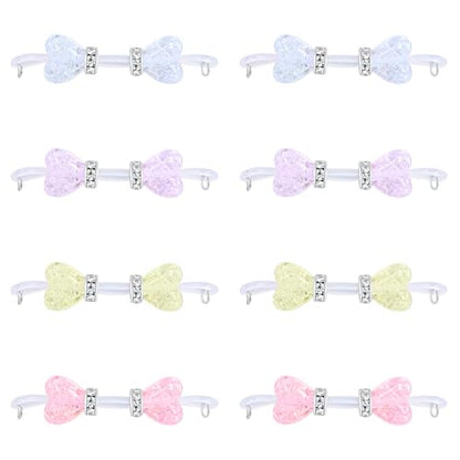 D.Bella Fake Nipple Rings Non Piercing Nipple Jewelry Bells Heart Adjustable Nooses Faux Nipple Piercing Cute Body Jewelry - style: Style A