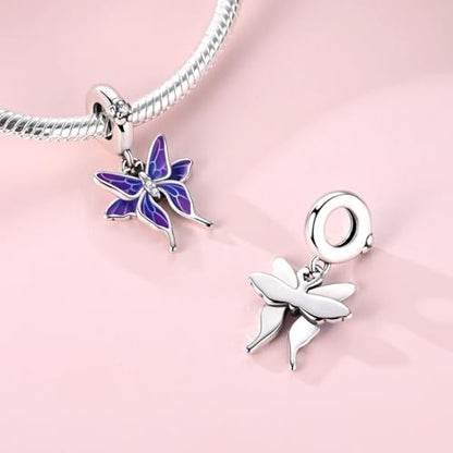LNQOBU 925 Sterling Silver Charms Color-changing Chameleon Dangle Charm Beads Glow in the Dark Charme fits Pandora Bracelets and Necklace Jewelry Gift for Women - style: Glow in the dark 1728