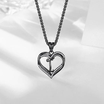 INFUSEU Unique Initial Necklaces for Women Girls Small Heart Letter Jewelry, Meaningful Personalized Gifts - style: I