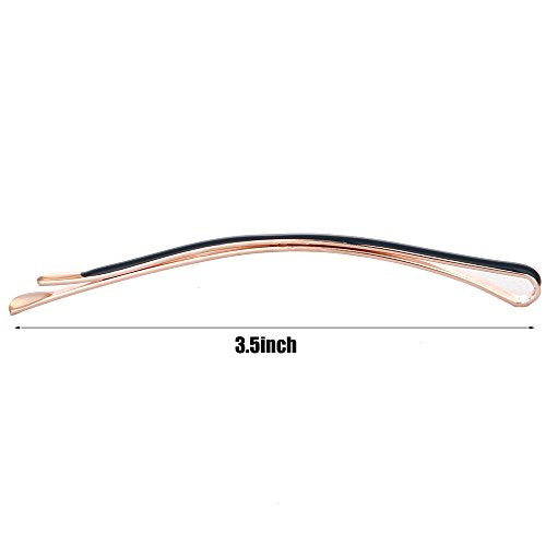Yishenyishi Pack of 10 Curved Jumbo Bobby Pins,Hair Clips (Black-10pcs) - color: Black