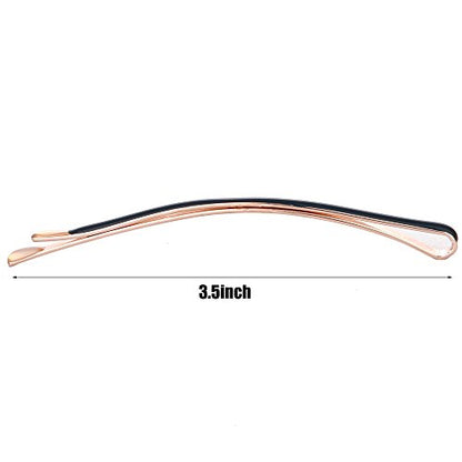 Yishenyishi Pack of 10 Curved Jumbo Bobby Pins,Hair Clips (Black-10pcs) - color: Black