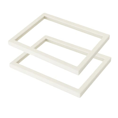 Coward 2Pcs Beige Velvet Glass Lid for the Trays Can Use if Needed - color: Beige Velvet, size: Tray Lid+Tray Lid
