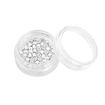 Silver Plated Faceted Spacer Beads 2.5x2.5mm 50pcs for Jewelry Making Findings Non Tarnish - color: Silver, size: 2.5x2.5mm Faceted