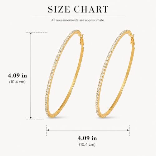 Big Chunky Gold Hoop Earrings for Women Beaded Large Statement Earrings Lightweight Fashion Jewelry Daily Wear Party Gift - color: E7:Gold 10cm