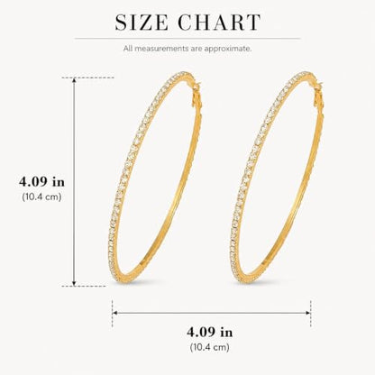 Big Chunky Gold Hoop Earrings for Women Beaded Large Statement Earrings Lightweight Fashion Jewelry Daily Wear Party Gift - color: E7:Gold 10cm