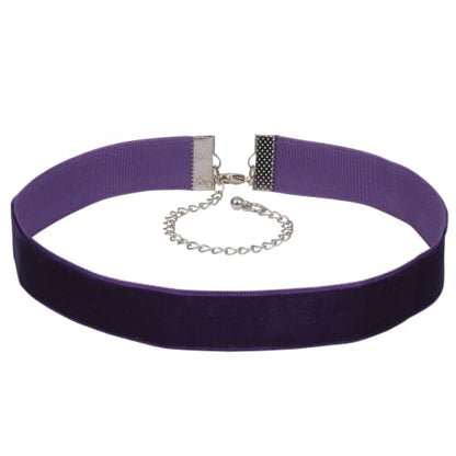 Velvet Choker Necklace for Women Goth Halloween Y2K Ribbon Collar Set - color: Purple-0.6''-20pcs