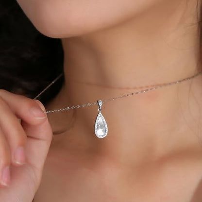 16 Inch Women's Pendant Necklace Chains - 5 Different Pendant Designs, Dainty Adjustable Chains(Gold/Silver) - color: silver1