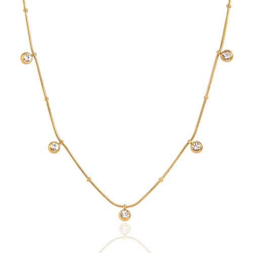 Unisex Celestial Gold Pendant Necklaces, Sun/Moon/Star/Angle Celestial Elements Unisex Choker Gold Lover Chains for Men and Women Jewelry - color: Layer - Gold Chain #2