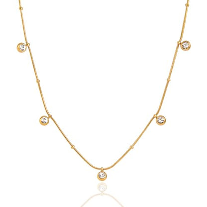 Unisex Celestial Gold Pendant Necklaces, Sun/Moon/Star/Angle Celestial Elements Unisex Choker Gold Lover Chains for Men and Women Jewelry - color: Layer - Gold Chain #2