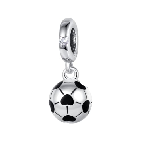 925 Sterling Silver Charms Pendants Mom Heart Dog koi fish Sea Turtle Football Charms for bracelet Pendants Beads Mom Sister Wife Family, Friends, Birthday gifts - style: Football Pendant