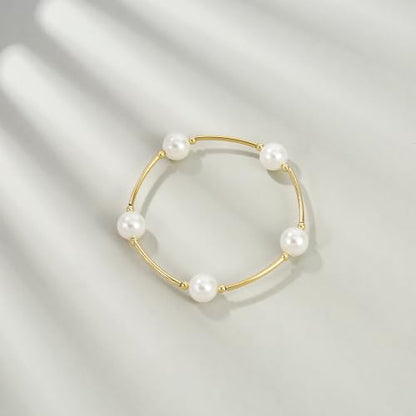 Elegance 11 designs 10mm Crystal White Pearl Blessing Bracelet - style: style-1pcs