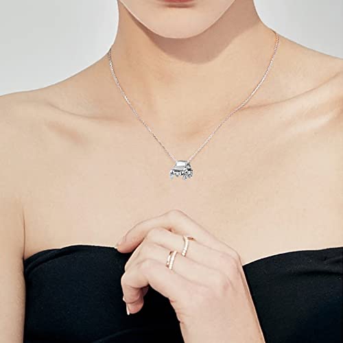 Family Love Mother Daughter Grandma Charm 925 Sterling Silver fits Bracelets Necklace Pendant Bead Charms Jewelry Gift for Women Family Friends - color: Car Charm