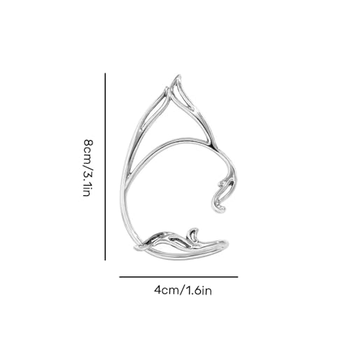 Ear Cuffs for Women, Hook without Pierced Ear Bone Clip Climber Earrings, Butterfly Shaped Ear Clip Wrap Around Earring No Piercing Cuff Earrings for Women - color: Elves Ear