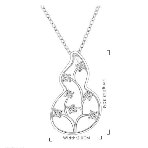 925 Sterling Silver Necklace for Women Trendy, Charming Layered Necklace with Cubic Zirconia Pendant for Her Womens Dainty Diamond Choker Necklaces Holiday Jewelry Gifts for Mom Wife Daughter Lover - color: Heart-Silver