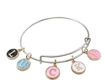 104pcs Double-Sided Enamel Letter Charms for Jewelry Making, Includes A-Z Initial Charms for Bracelets, Necklaces & DIY Craft Projects