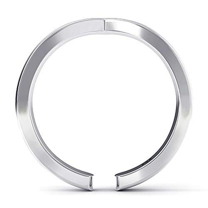 Metal Factory Sterling Silver Chevron Adjustable Toe Band Ring