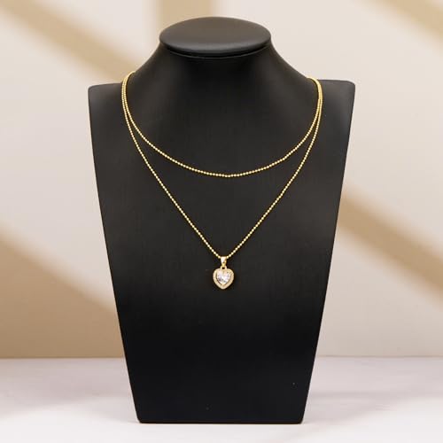 YOUBEIYEE 10 Pack 18K Gold Plated Bead Necklace Chains Bulk | Jewelry Making Chain for Women DIY - color: Gold Bead