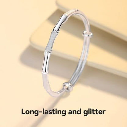 925 Sterling Silver Bracelet Plated Cuff Bangle Bracelet Fashionable Multi-layer Cross Wire Bangle Bracelet Open Adjustable Wide Cuff Bracelet for Teen Girls Fashion Jewelry - color: 7