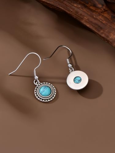 Dorunmo s925 Sterling Silver Western Dangle Drop Earrings Birthday Jewelry Gifts for Women - style: Bead
