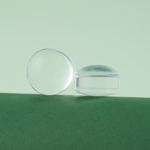 Precise Dimensions Set Color Acrylic O-Ring Ear Plugs Tunnels Gauges Stretcher Piercings Kit - color: White, size: 23-25mm