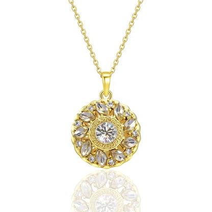 Ahiller Women's Necklace, Dainty Pendant Choker, Adjustable Chain | Heart Initial & Round Pendants, Daily Necklace,17-21" Adjustable Necklaces, Trendy Minimalist Jewelry, Stainless Steel Chain - color: FY-Gold, style: Other Shapes - Multi-Color