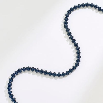 Colorful Beaded Choker Necklaces for Women | Large Natural Stone Bead, Boho Beach Necklace, Trendy Jewelry Gifts, 4 Style, 16+3 in - color: 04-Black