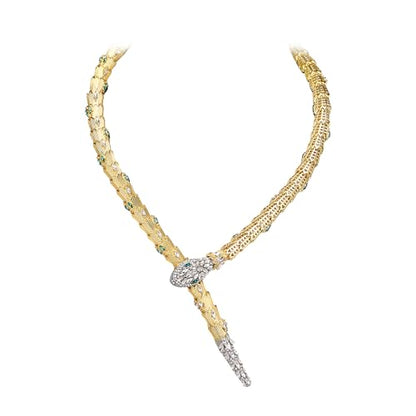 FANZE Snake Necklace for Women，Adjustable Punk Gold Snake Choker Necklace Halloween Gifts Party Multi-Purpose Jewelry - color: gold