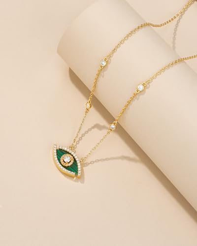 SNGIA 18K Gold Plated Stackable Adjustable Curved Horizontal Bar with CZ Pendant Necklace For Women by SNGIA, Dainty Drop Layered Trendy Birthstone Gemstone Charm Statement Jewelry Gifts, Bohemian Vintage Handmade Unique Cute Thin Skinny Dainty Chain Bead