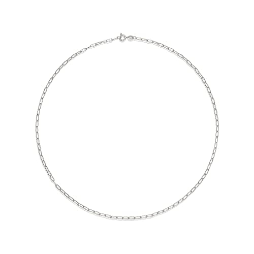 Amazon Essentials 14K Gold Plated Paperclip Chain Necklace - color: Silver, size: 20"