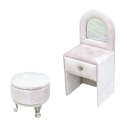 Openable Sofa Jewelry Box, Earrings Necklace Storage,Dresser | Miniature Sofa Velvet Chair Design,Gift for Girls and Women - color: Dresser