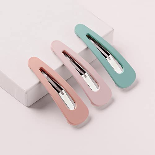 The Hair Edit Snap Triangles Matte Clips Barrettes - color: Sage, Pink, Nude