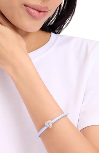 kate spade new york Double Knot Pave Hinged Bangle - color: Blue/Silver