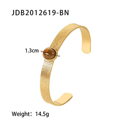 Women's Stainless Steel Bracelet Jewelry Crystal Bracelet with Cube Zircon Hinge Jewelry Oval Bangle Witness The Gift of Love