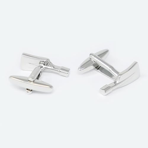 Novelty Sports Theme Cuff Links For Men Father's Day Birthday Gift Fancy Cufflinks - style: Rowing