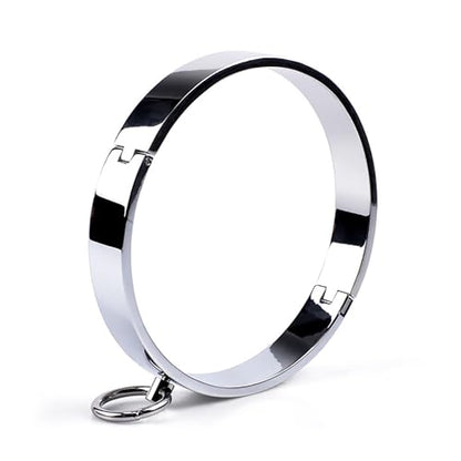 Trendy Women Fashion Chokers, Polish Shinning Stainless Steel Necklace, Punk Choker Collars with O Ring for Bold Style