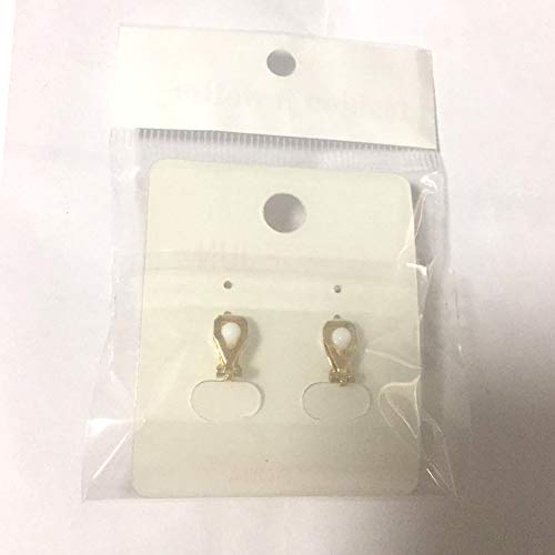 1-5 Pairs Pearl Clip on Earrings for Women Non Piercing Earrings Set Hypo-Allergenic Earrings - color: Pink Clip-ons