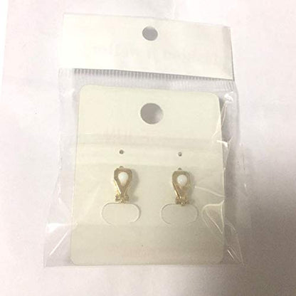 1-5 Pairs Pearl Clip on Earrings for Women Non Piercing Earrings Set Hypo-Allergenic Earrings - color: Pink Clip-ons