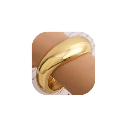 Gold/Silver Cuff Bangle Bracelets For Women Chunky Waterdrop Twisted Hinged Bangle Bracelets Minimalist Arm Cuff Bracelet Jewelry Gifts - color: 2Gold