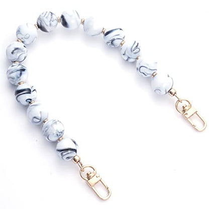 AUMEY Handbag Chain Straps Acrylic Purse Chain Strap Fashionable Replacement Purse Clutches Handles for Purse Handbags DIY Crafts, 15 inch of Each (YZL01-DLD) - color: Yzl01-dld