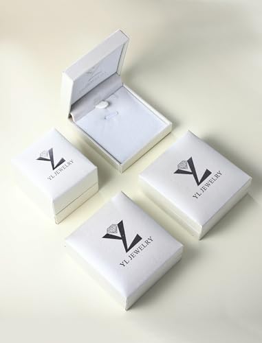 YL Initial Necklace 925 Sterling Silver Square/Round/Heart Letter Pendant A-Z Alphabet Polished Jewelry for Women - color: Letter-A, style: Round Shaped