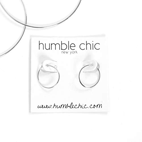 Thin Hoop Earrings for Women - Lightweight Wire Threader Loop Drop Dangles | Plated in 18K Gold or 925 Sterling Silver, Hypoallergenic and Safe for Sensitive Ears - color: 925 Silver Plated - 0.5" inch