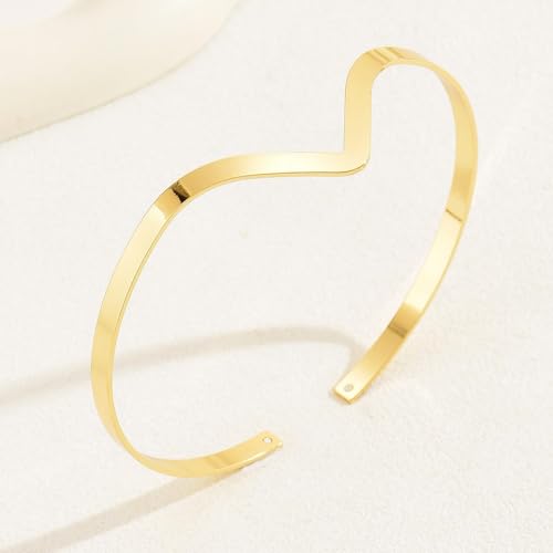 Harry and Henry Arm Cuff Gold Upper Arm Jewelry for Women Adjustable Open Cuff Bangle Bracelets Armband Jewelry Summer Outfits for Women 2026 - color: B:Gold Arm Cuff