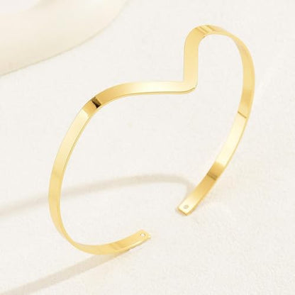 Harry and Henry Arm Cuff Gold Upper Arm Jewelry for Women Adjustable Open Cuff Bangle Bracelets Armband Jewelry Summer Outfits for Women 2026 - color: B:Gold Arm Cuff